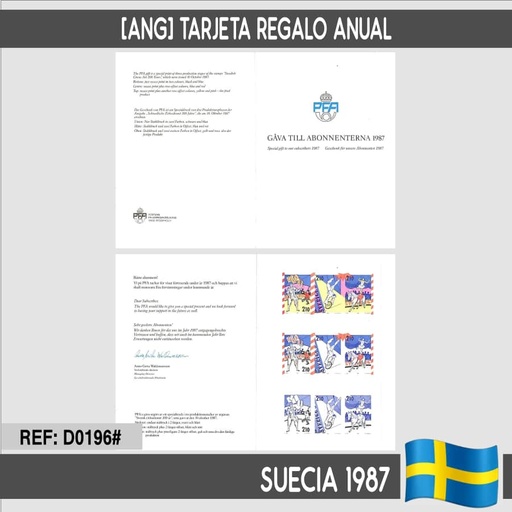 [D0196.#] Suecia 1987 [ANG] Regalo anual 1987 (N)