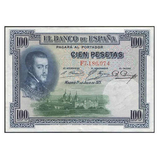 [C2520#] España 1936. 100 pts. Mod. 1925. II República (XF) P-69c.1