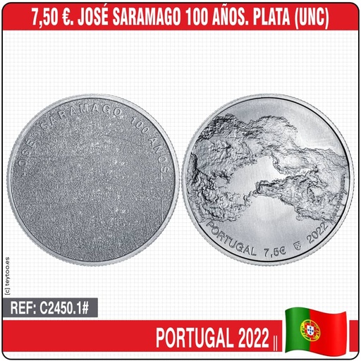 [C2450.1#] Portugal 2011. 7,50 euros. El Portugués de D. Manuel I (UNC) KM-811 (copia)