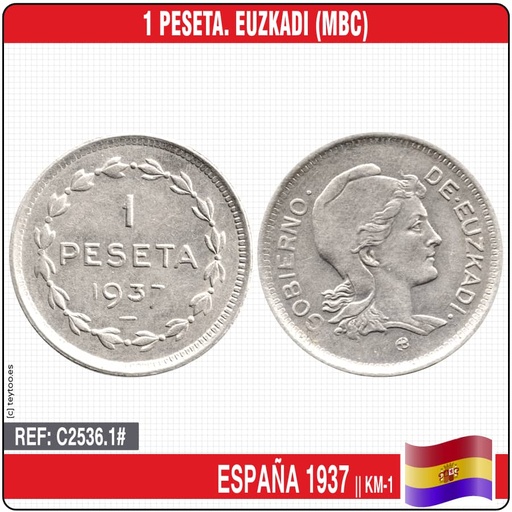 [C2536.1#]  España 1937. 50 cts. II República (EBC) KM-754.1 (copia)