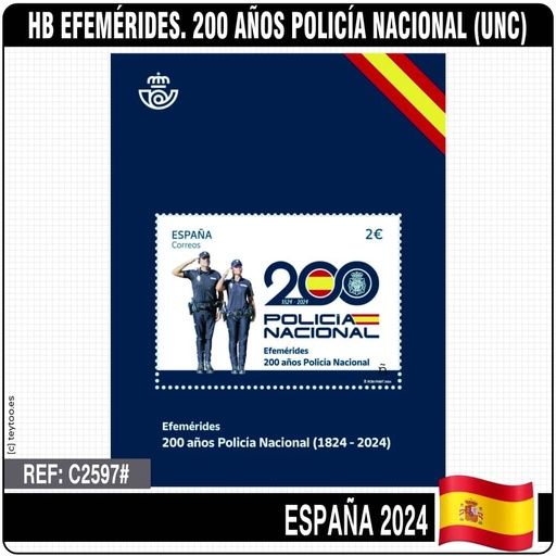 [C2597#] España 2024. HB 200 años de la Policía Nacional (MNH) FES-6399