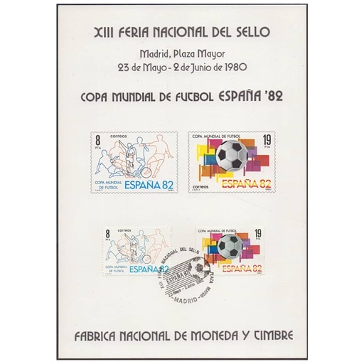 [D0240.#] Espagne 1980 [DF] XIIIe Foire Nationale du Timbre. Madrid (N)