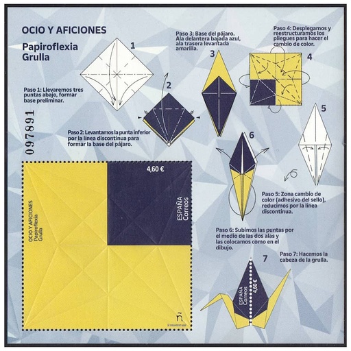 [D0242.#] Espagne 2022. HB Origami. Grue (MNH) ED-5608