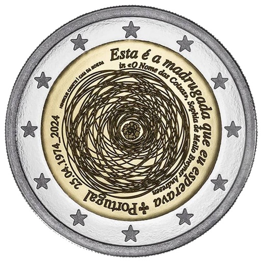 [f0048#] 2€, Portugal 2024. 50 aniversario do 25 de Abril (SC)