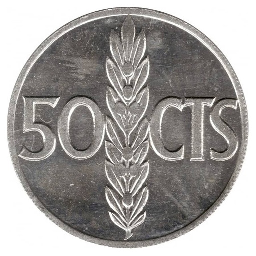 [F0049#] Espagne 1973 [MND] 50 cents. Émission 1966 (SC)