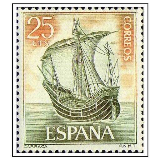 [C2669#] España 1964 [SLL] 25 cts. Carraca (MNH)