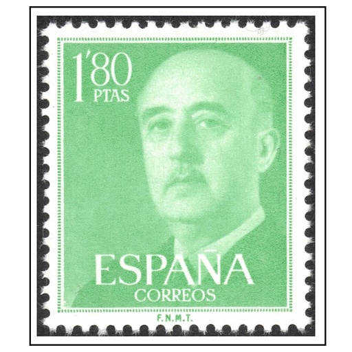 [C2674#] Spain 1956 [SLL] 1.80 pts. Basic Franco (MNH)