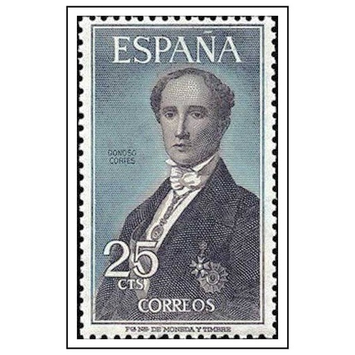 [C2681#] España 1965 [SLL] Personajes. Donoso Cortés (MNH)