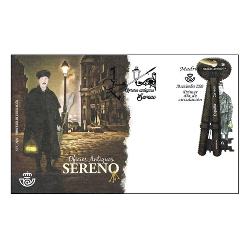 [C0062#] Espagne 2020 [FDC] Anciens métiers: Sereno (N)