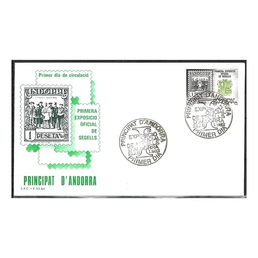 [C0064.1#] Andorra 1982 [FDC] 1. Filateliko Erakusketa Nazionala (N)