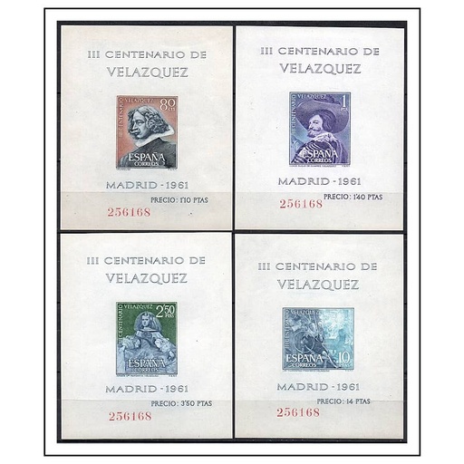 [C2690#] Espanha 1961 [SLL] HB Série III Centenário de Velázquez (MNH)