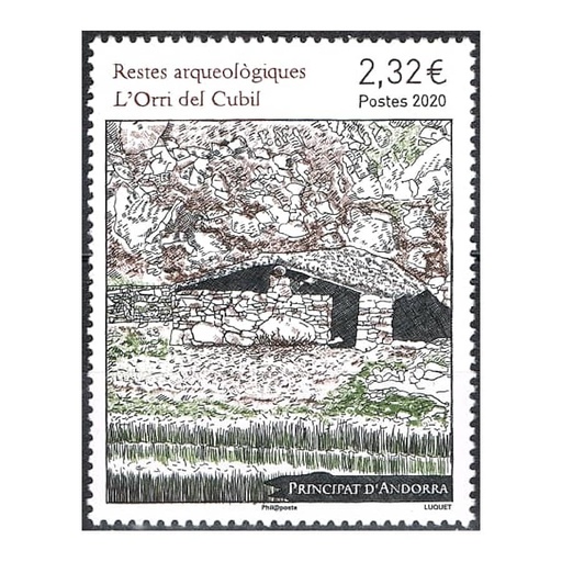 [C0091#] Andorra 2020 [SLL] Archäologie: L'Orri del Cubil (MNH)