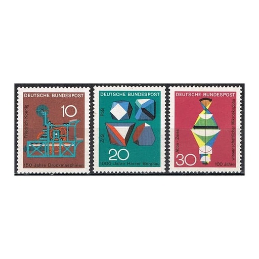 [C0098#] Germany 1968 [SLL] Science and Technology Series III (MNH)