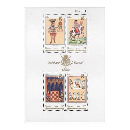 [C2739#] Espanha 1992 [SLL] Códices HB. Património Nacional (MNH)