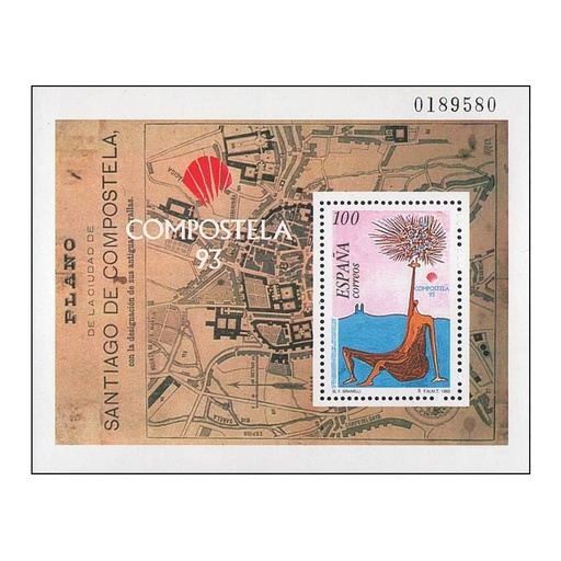 [C2742#] España 1993 [SLL] HB Compostela Ano Santo. Compostela '93 (MNH)