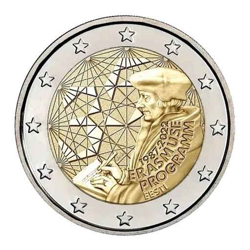 [C2621.1#] Estonia 2022 [MND] 2€. 35th Anniversary of the Erasmus Programme (SC)