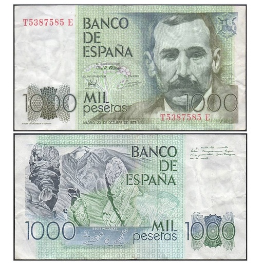 [C2774#] España 1979 [BLL] 1000 pesetas. Benito Pérez Galdós (BC)