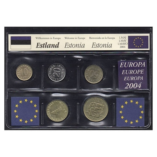 [D0290.#] Estonia [MND] Blister monedas circulación, varios años (SC)