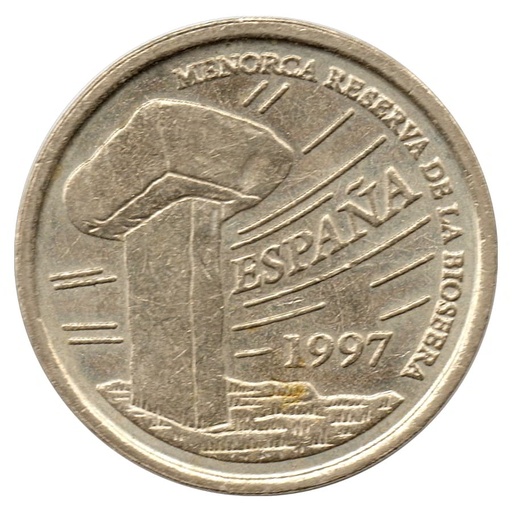 [C2519.3#] España 1997 [MND] 5 pesetas. Menorca. Juan Carlos I (EBC)