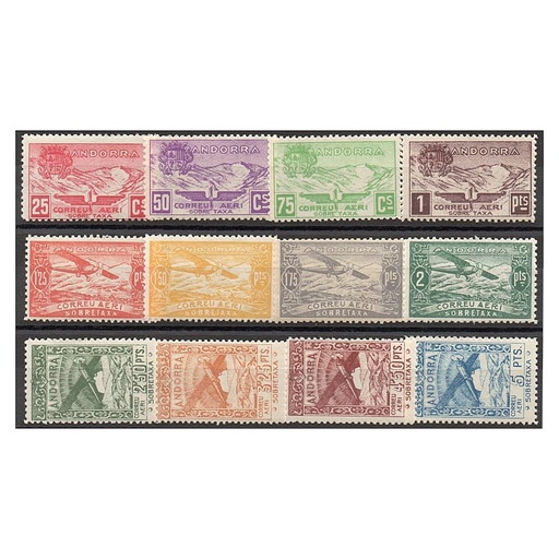 [C2789.1#] Andorra 1932 [SLL] No Expedidos. Serie Paisajes (MNH)