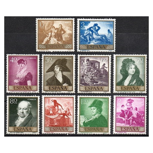 [B0950#] España 1958 [SLL] Serie Día del Sello. Francisco de Goya (MNH)