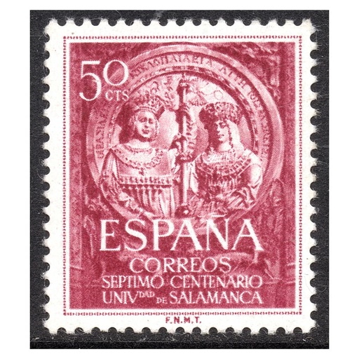 [B0111#] España 1953 [SLL] VII Centenario Universidad de Salamanca. 50 cts (MNH)