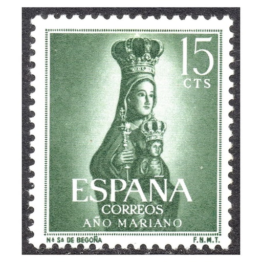 [B0079#] España 1954 [SLL] Año Mariano. Ntra. Sra. de Begoña. 15 cts (MNH)