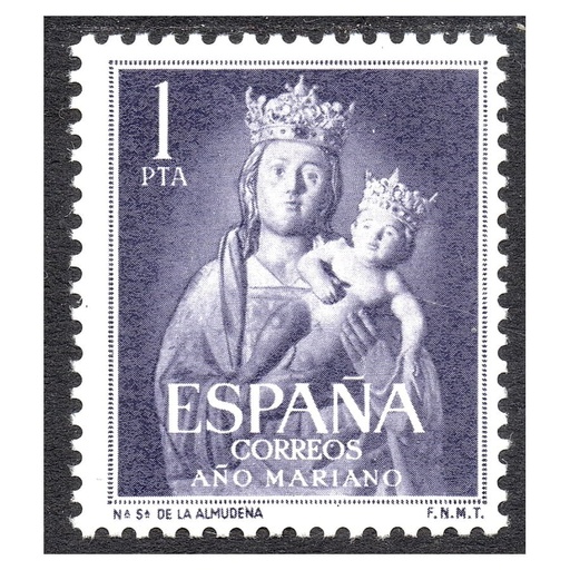 [B1051#] España 1954 [SLL] Año Mariano. Ntra. Sra. de la Almudena. 1 pts (MNH)