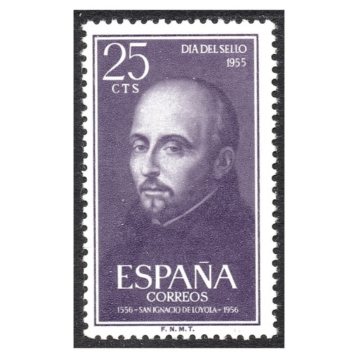 [B0883#] España 1955 [SLL] San Ignacio de Loyola. 25 cts (MNH)