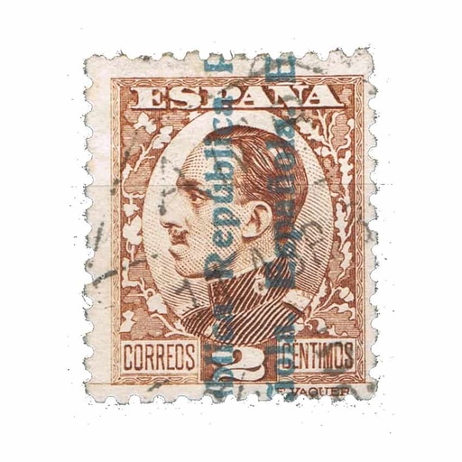 [C1903#] España 1931. Alfonso XIII, 2 c con sobrecarga (U) - ED 593