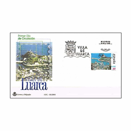 [C2000#] España 2001, FDC Villa de Luarca. Asturias (NS) - ED 3800