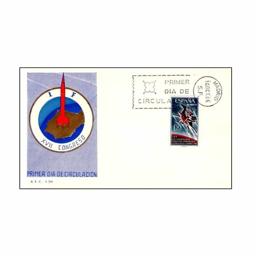 [C2010#] España 1966, FDC Federación Aeronáutica Internacional (NS) - ED 1749