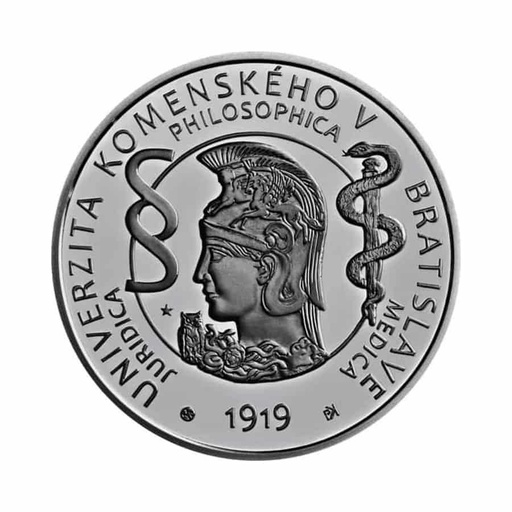 [C2079#] Eslovaquia 2019. 10€ Plata. Universidad Comenius. Bratislava (BU) - UC#218