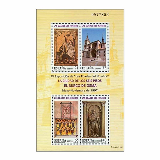 [C1470.1#] Espanha 1997 [SLL] HB As idades do homem. El Burgo de Osma (MNH)