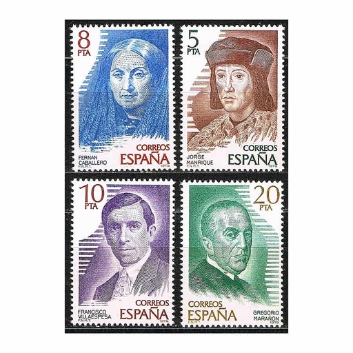 [C2108#] España 1979. Personajes Españoles (MNH) - ED 2512-2515