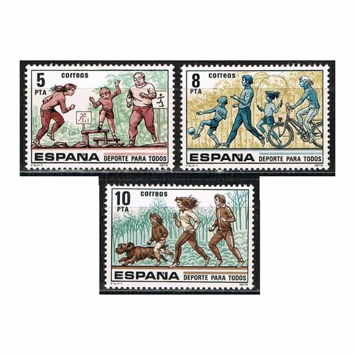 [C2109#] España 1979. Deporte para todos (MNH) - ED 2516-2518