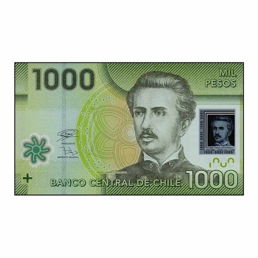 [C2116#] Chile 2020. 1000 pesos (VF) - P#161j