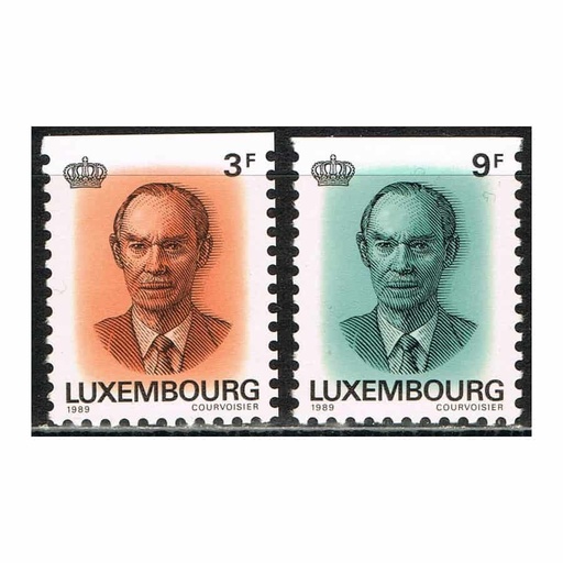 [C2144#] Luxemburgo 1989. Gran Duque Juan (MNH) MI#1225Do-1226Do