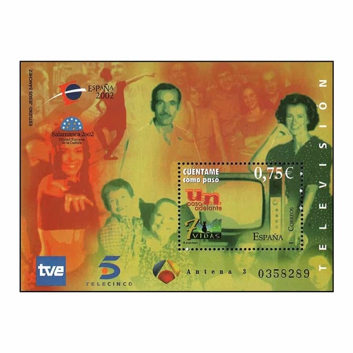 [C2179#] Spain 2002. HB Juvenia: Television (MNH) ED#3945