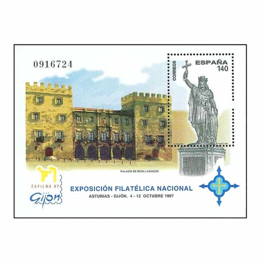 [C2180#] España 1997 [SLL] HB Exfina '97. Gijón. Asturias (MNH)