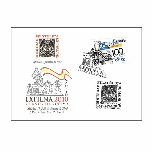 [C2186#] España 2010. Tarjetón Exfilna 2010 (MNH)